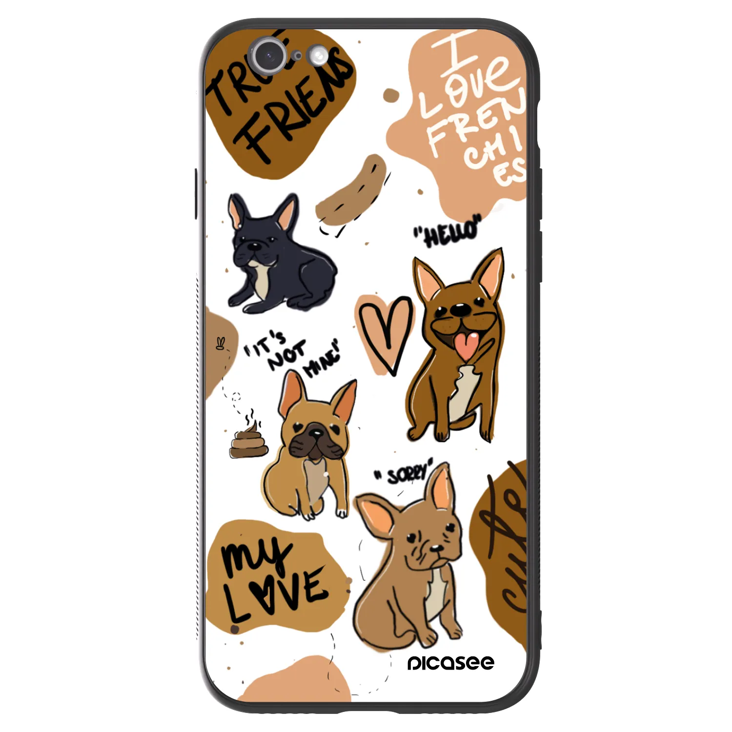 Picasee ULTIMATE CASE za Apple iPhone 6/6S - Frenchies
