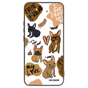 Picasee crna silikonska maskica za Xiaomi Poco M3 - Frenchies