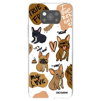 Picasee crna silikonska maskica za Xiaomi Poco X3 Pro - Frenchies
