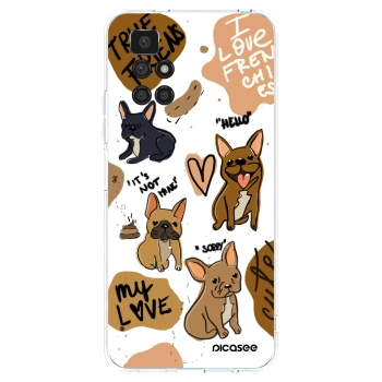Picasee silikonska prozirna maskica za Xiaomi Redmi 10 - Frenchies