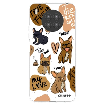 Picasee silikonska prozirna maskica za Huawei Nova 8i - Frenchies