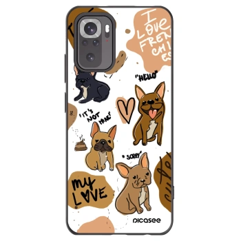 Picasee crna silikonska maskica za Xiaomi Redmi Note 11S 4G - Frenchies