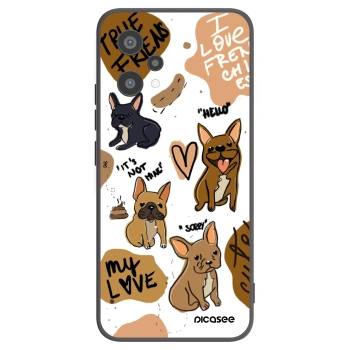 Picasee crna silikonska maskica za Realme 9 Pro 5G - Frenchies