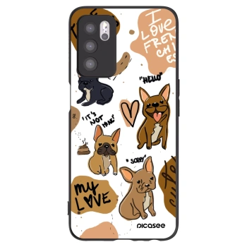 Picasee crna silikonska maskica za OPPO A16 - Frenchies