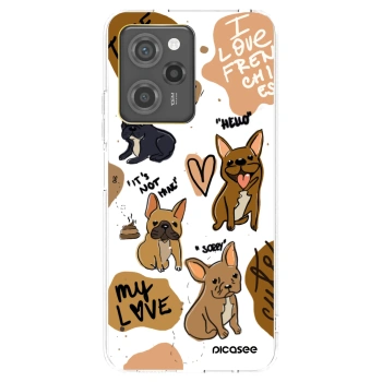 Picasee crna silikonska maskica za Xiaomi Poco X5 Pro - Frenchies