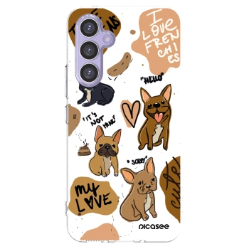 Picasee silikonska prozirna maskica za Samsung Galaxy A54 5G A546B - Frenchies