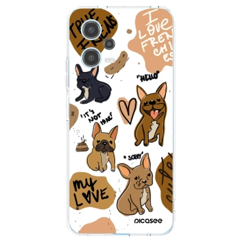 Picasee silikonska prozirna maskica za Xiaomi Redmi Note 12 5G - Frenchies