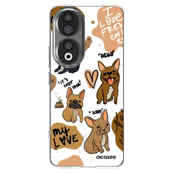 Picasee silikonska prozirna maskica za Honor 90 5G - Frenchies