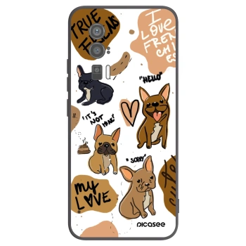 Picasee crna silikonska maskica za Xiaomi Poco F5 Pro 5G - Frenchies