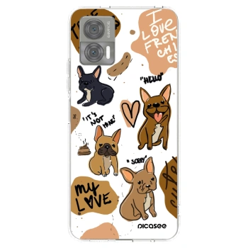 Picasee silikonska prozirna maskica za Motorola Edge 30 Neo - Frenchies