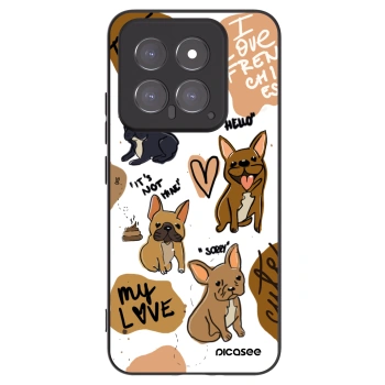 Picasee crna silikonska maskica za Xiaomi 14 - Frenchies