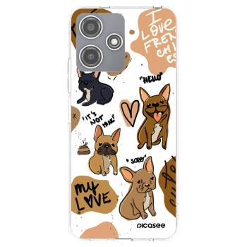 Picasee silikonska prozirna maskica za Xiaomi Redmi 12 5G - Frenchies