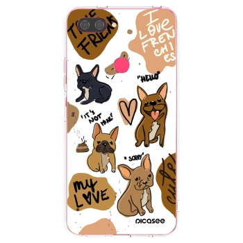 Picasee silikonska prozirna maskica za Xiaomi Mi 8 Lite - Frenchies
