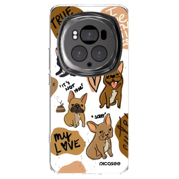 Picasee silikonska prozirna maskica za Honor Magic6 Pro - Frenchies