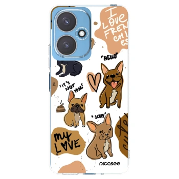 Picasee silikonska prozirna maskica za Xiaomi Redmi 13C 5G - Frenchies