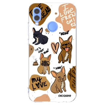 Picasee silikonska prozirna maskica za Huawei P Smart 2019 - Frenchies