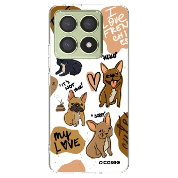Picasee silikonska prozirna maskica za Xiaomi 14T - Frenchies
