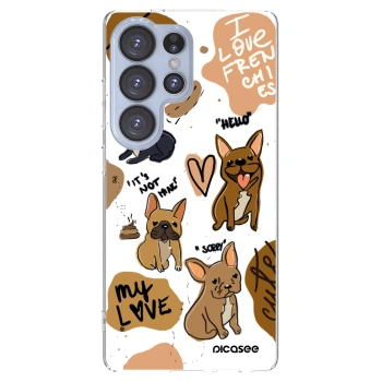 Picasee silikonska prozirna maskica za Samsung Galaxy S25 Ultra 5G - Frenchies