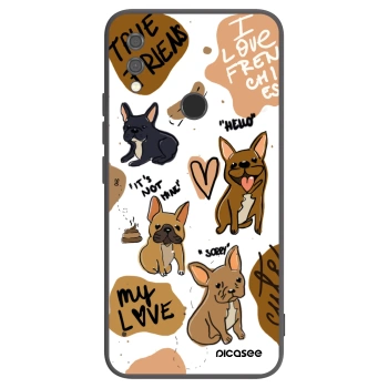 Picasee crna silikonska maskica za Xiaomi Redmi Note 7 - Frenchies