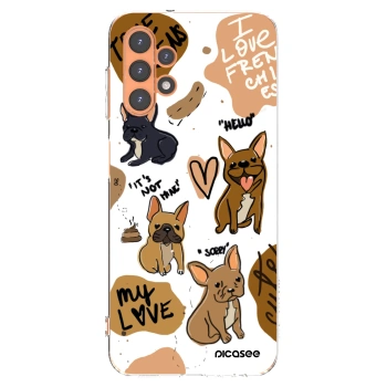 Picasee silikonska prozirna maskica za Samsung Galaxy A13 5G - Frenchies