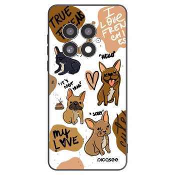 Picasee crna silikonska maskica za OnePlus 13 5G - Frenchies