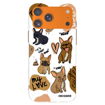 Picasee silikonska prozirna maskica za Apple iPhone 17 Pro Max - Frenchies