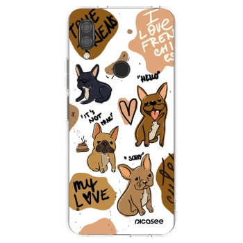 Picasee silikonska prozirna maskica za Xiaomi Redmi 7 - Frenchies
