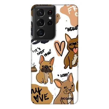 Picasee Fashion Case za Samsung Galaxy S21 Ultra 5G G998B - Frenchies