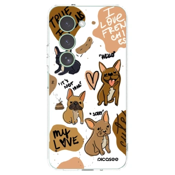 Picasee silikonska prozirna maskica za Xiaomi Redmi 15 5G - Frenchies
