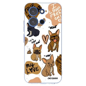 Picasee silikonska prozirna maskica za Xiaomi Redmi 15C 4G - Frenchies