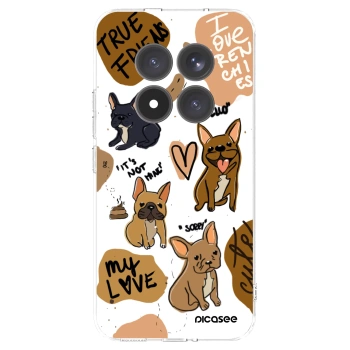 Picasee silikonska prozirna maskica za Xiaomi Redmi Note 15 Pro+ - Frenchies