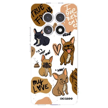 Picasee silikonska prozirna maskica za Xiaomi Redmi Note 15 - Frenchies