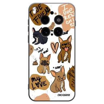 Picasee crna silikonska maskica za Vivo X300 Pro - Frenchies