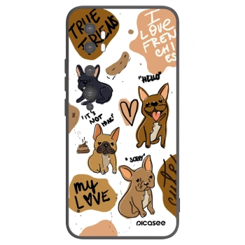 Picasee crna silikonska maskica za Xiaomi Mi Note 10 (Pro) - Frenchies