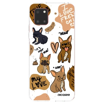 Picasee silikonska prozirna maskica za Samsung Galaxy Note 10 Lite N770F - Frenchies