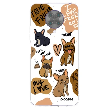 Picasee silikonska prozirna maskica za Xiaomi Poco F2 Pro - Frenchies