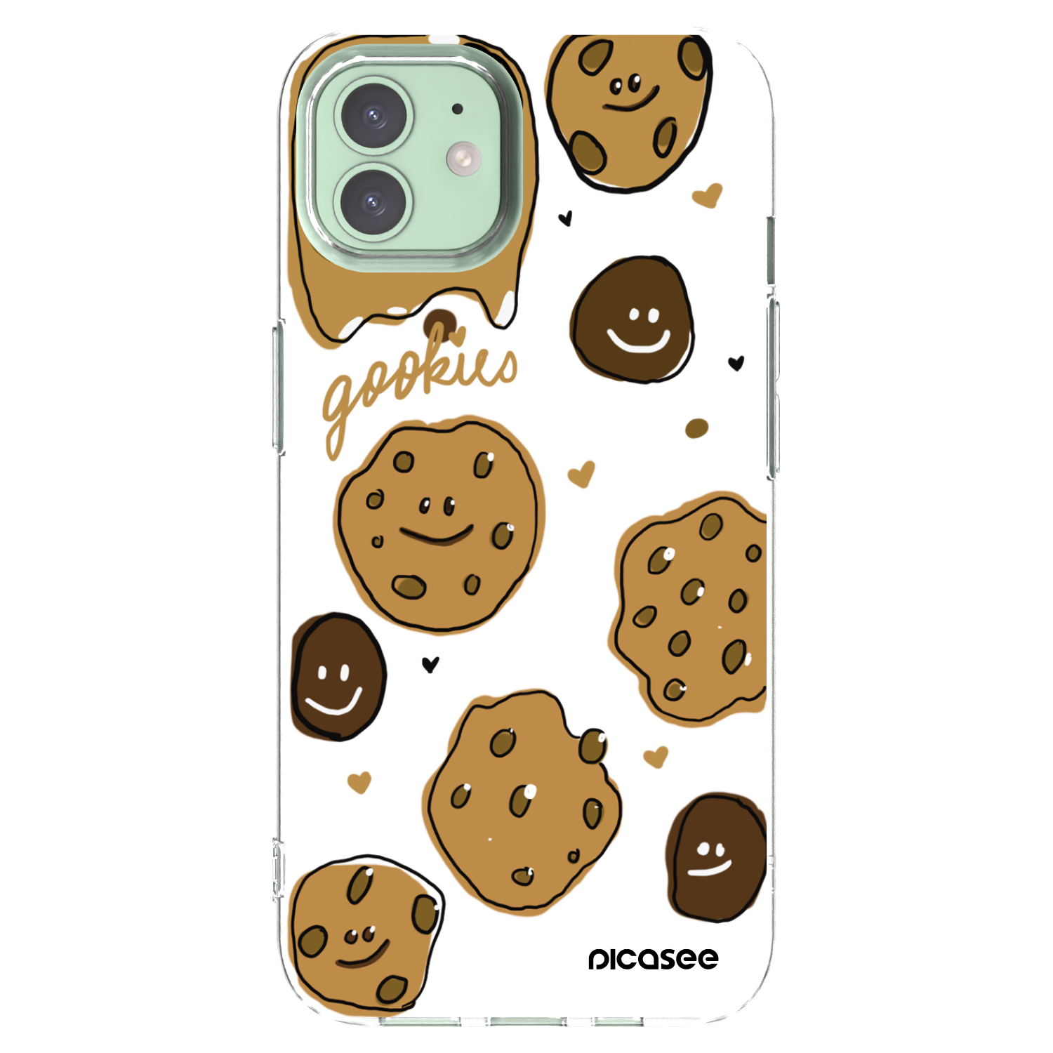 Picasee silikonska prozirna maskica za Apple iPhone 12 - Gookies