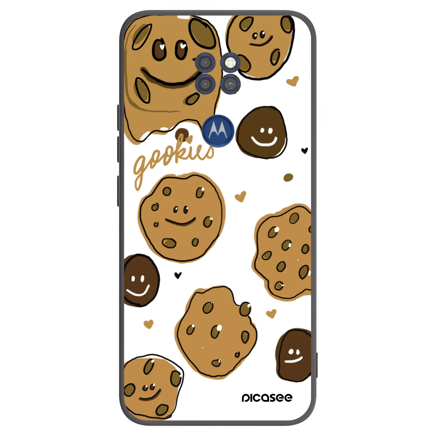 Picasee crna silikonska maskica za Motorola Moto G9 Play - Gookies