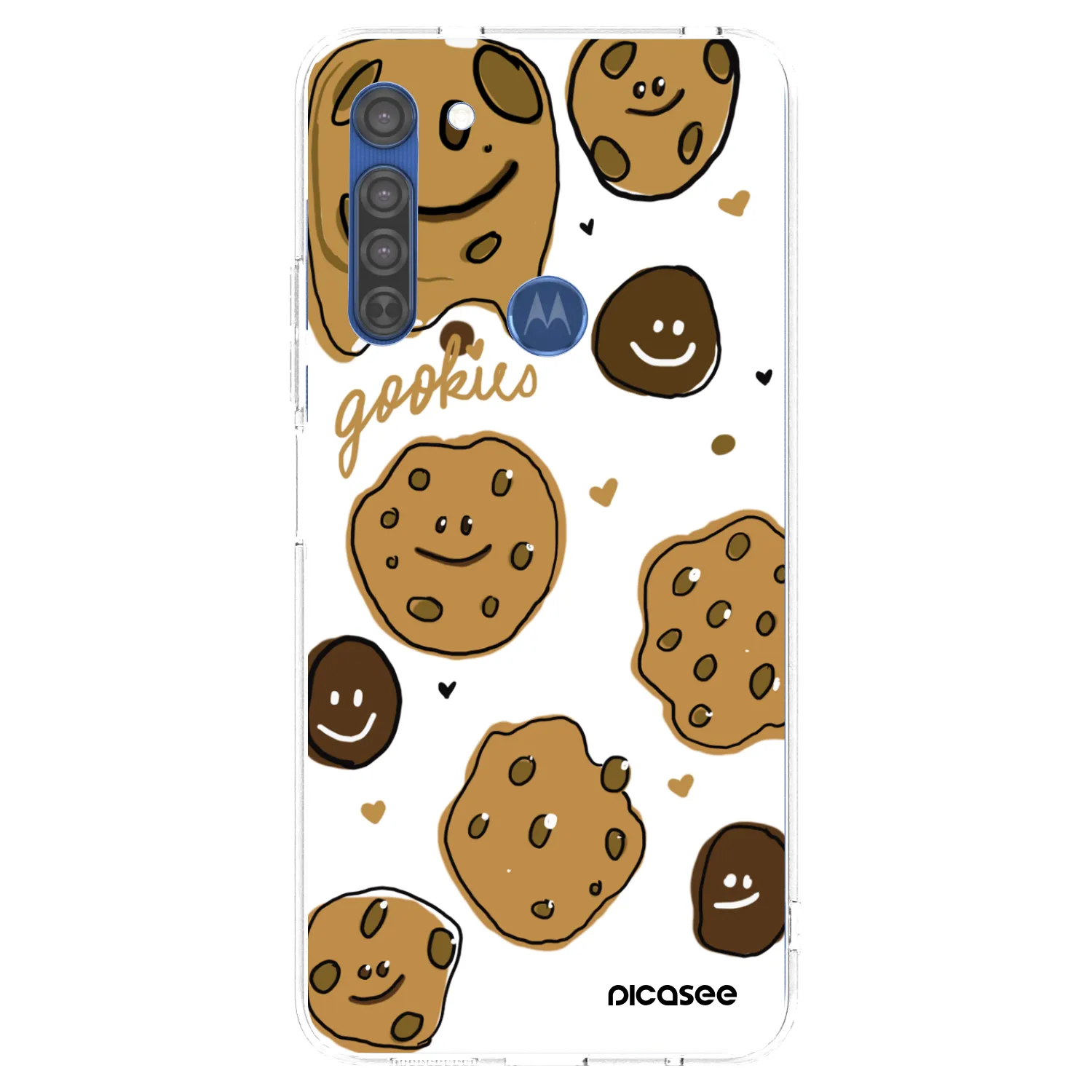 Picasee silikonska prozirna maskica za Motorola Moto G8 - Gookies