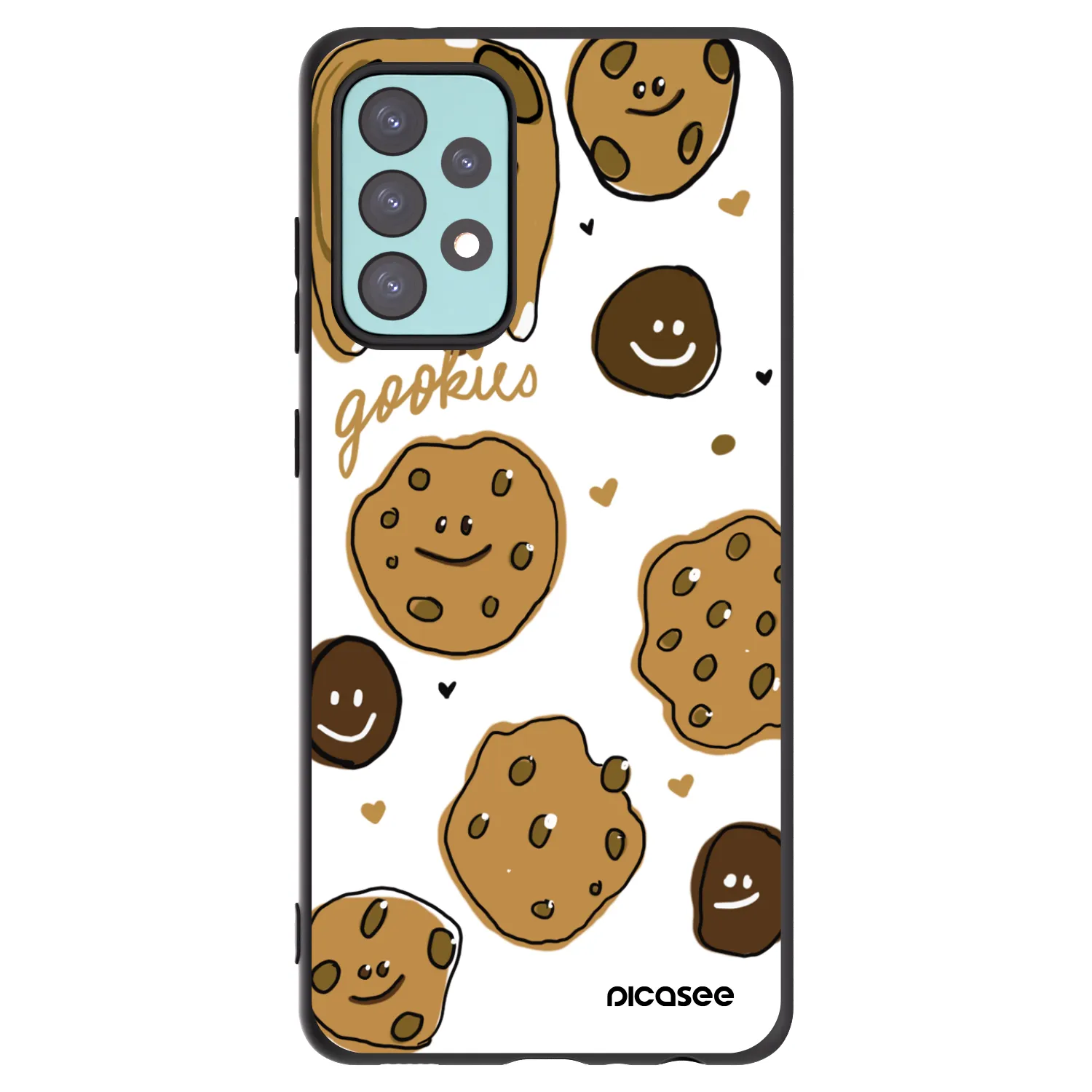 Picasee crna silikonska maskica za Samsung Galaxy A72 A725F - Gookies