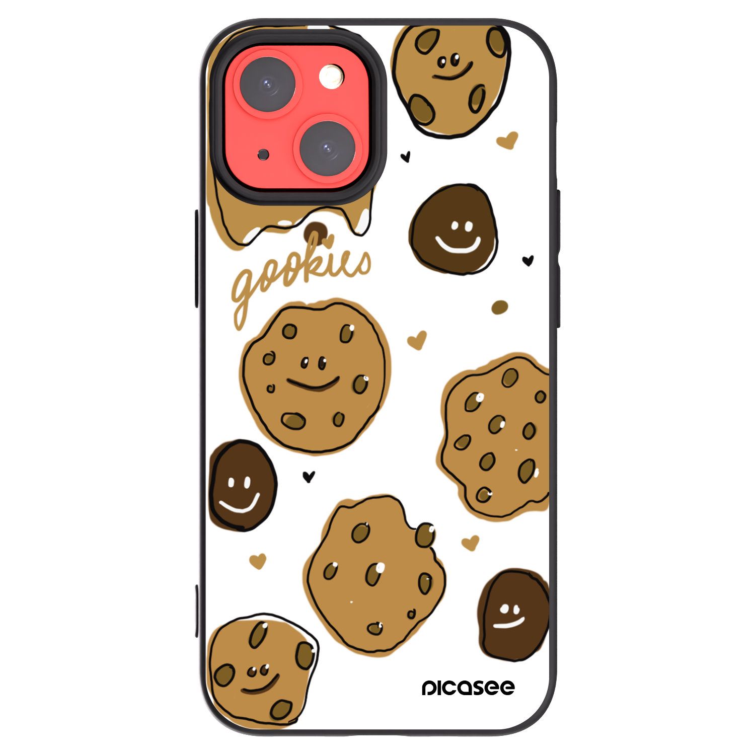 Picasee crna silikonska maskica za Apple iPhone 13 mini - Gookies