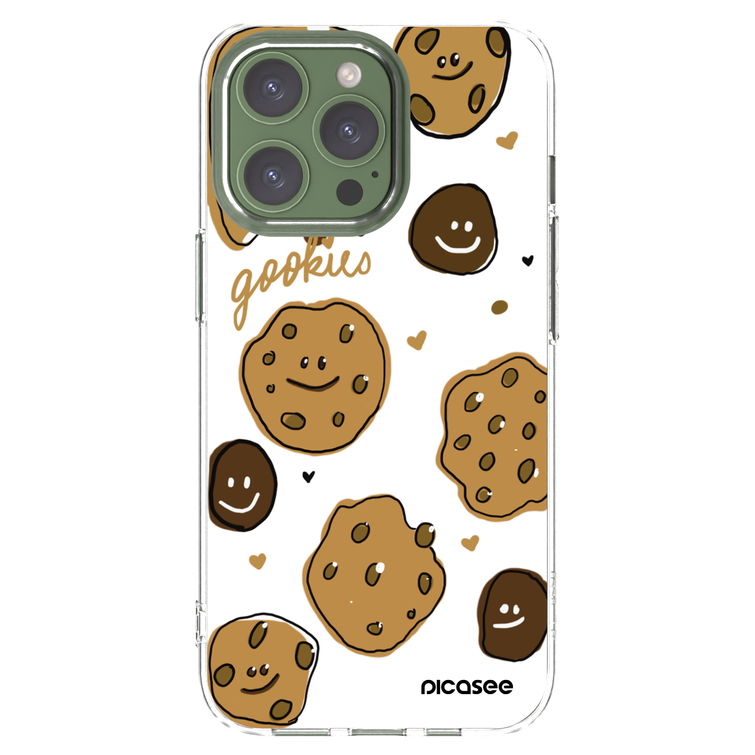 Picasee silikonska prozirna maskica za Apple iPhone 13 Pro - Gookies