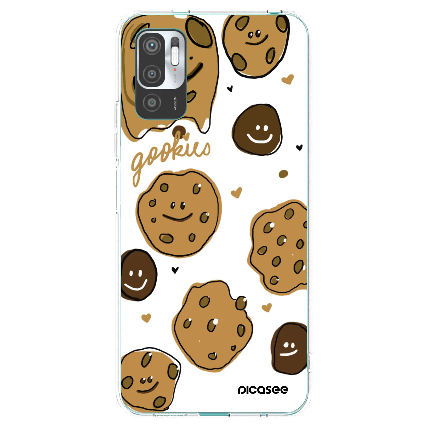 Picasee silikonska prozirna maskica za Xiaomi Redmi Note 10 5G - Gookies