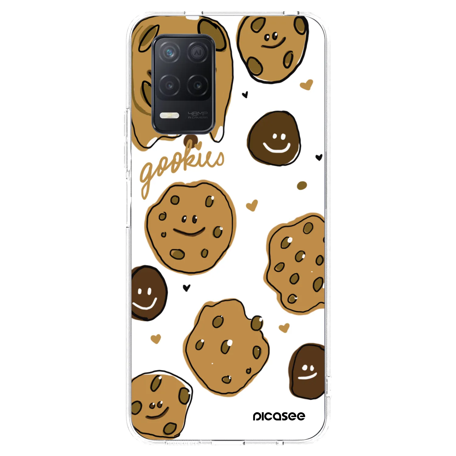 Picasee silikonska prozirna maskica za Realme 8 5G - Gookies