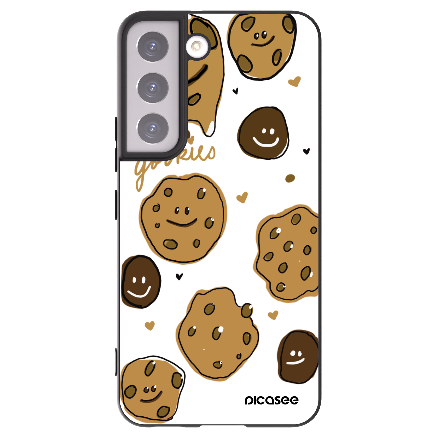 Picasee crna silikonska maskica za Samsung Galaxy S22 5G - Gookies