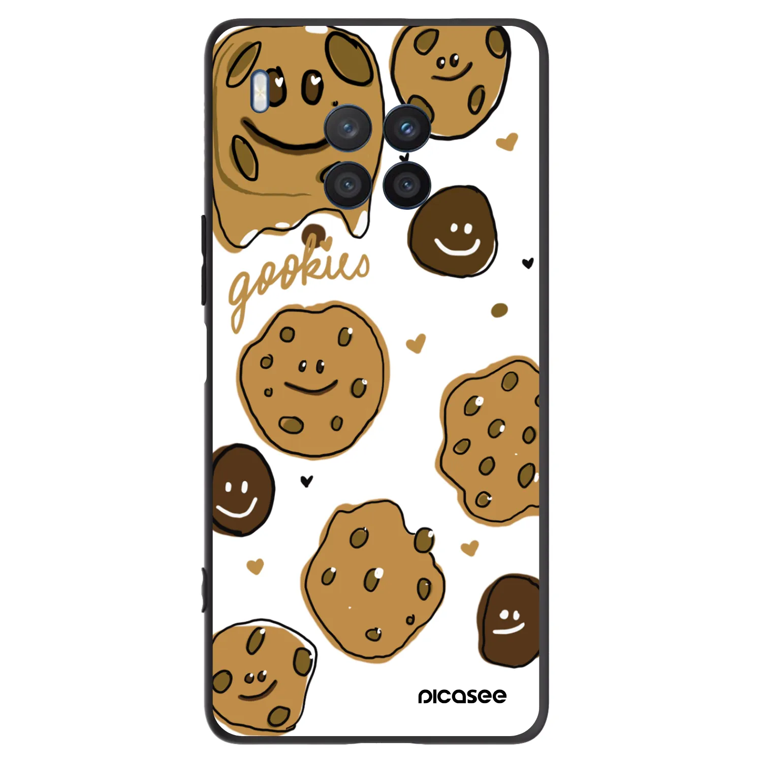Picasee crna silikonska maskica za Honor 50 Lite - Gookies