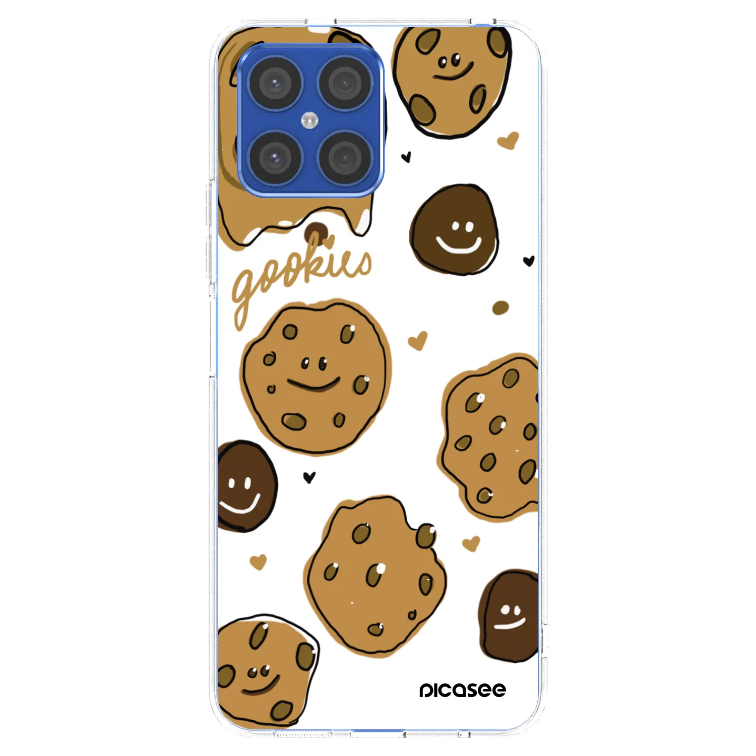 Picasee silikonska prozirna maskica za Honor X8 4G - Gookies