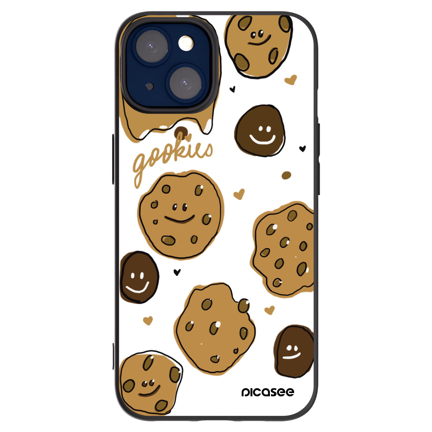 Picasee crna silikonska maskica za Apple iPhone 14 - Gookies