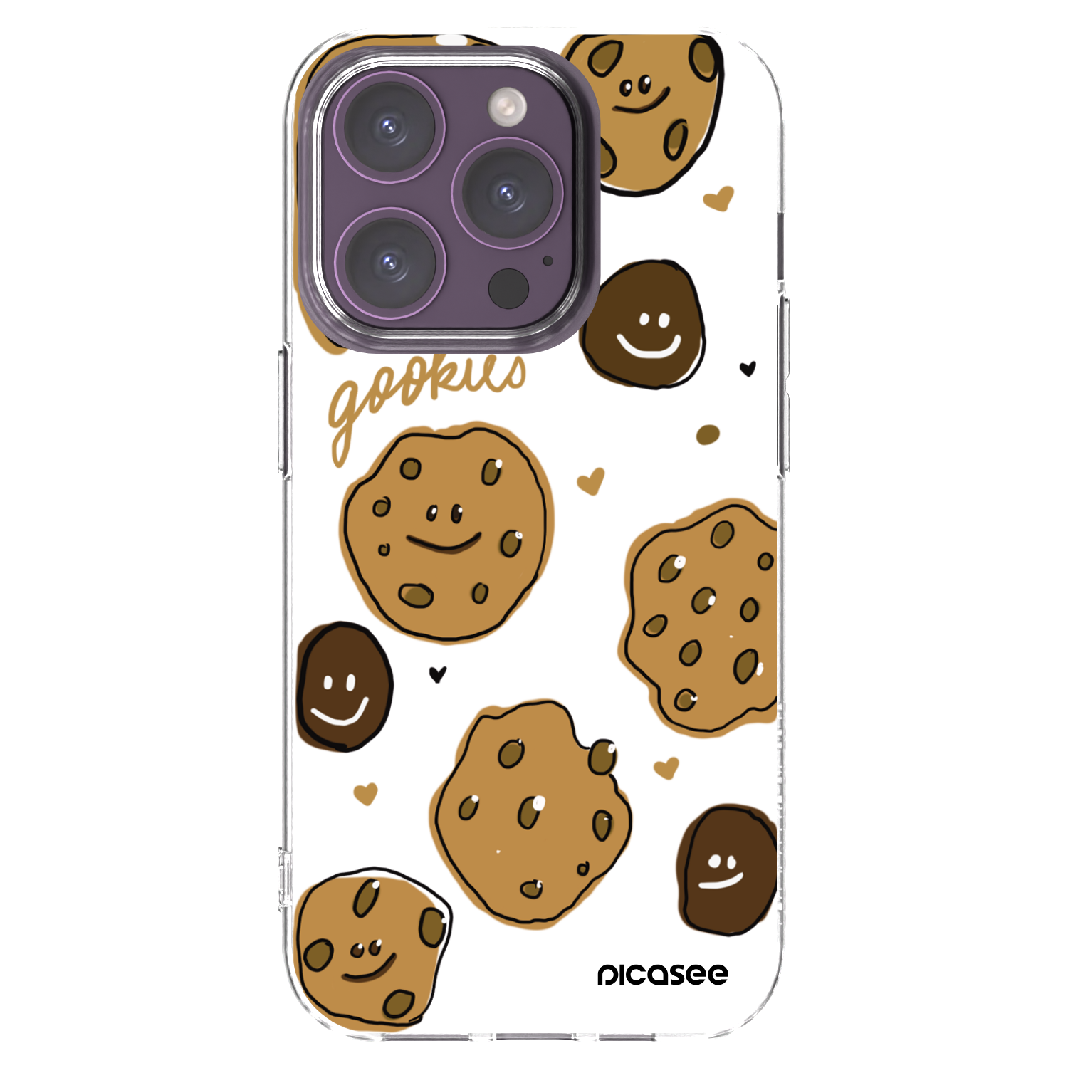 Picasee silikonska prozirna maskica za Apple iPhone 14 Pro - Gookies