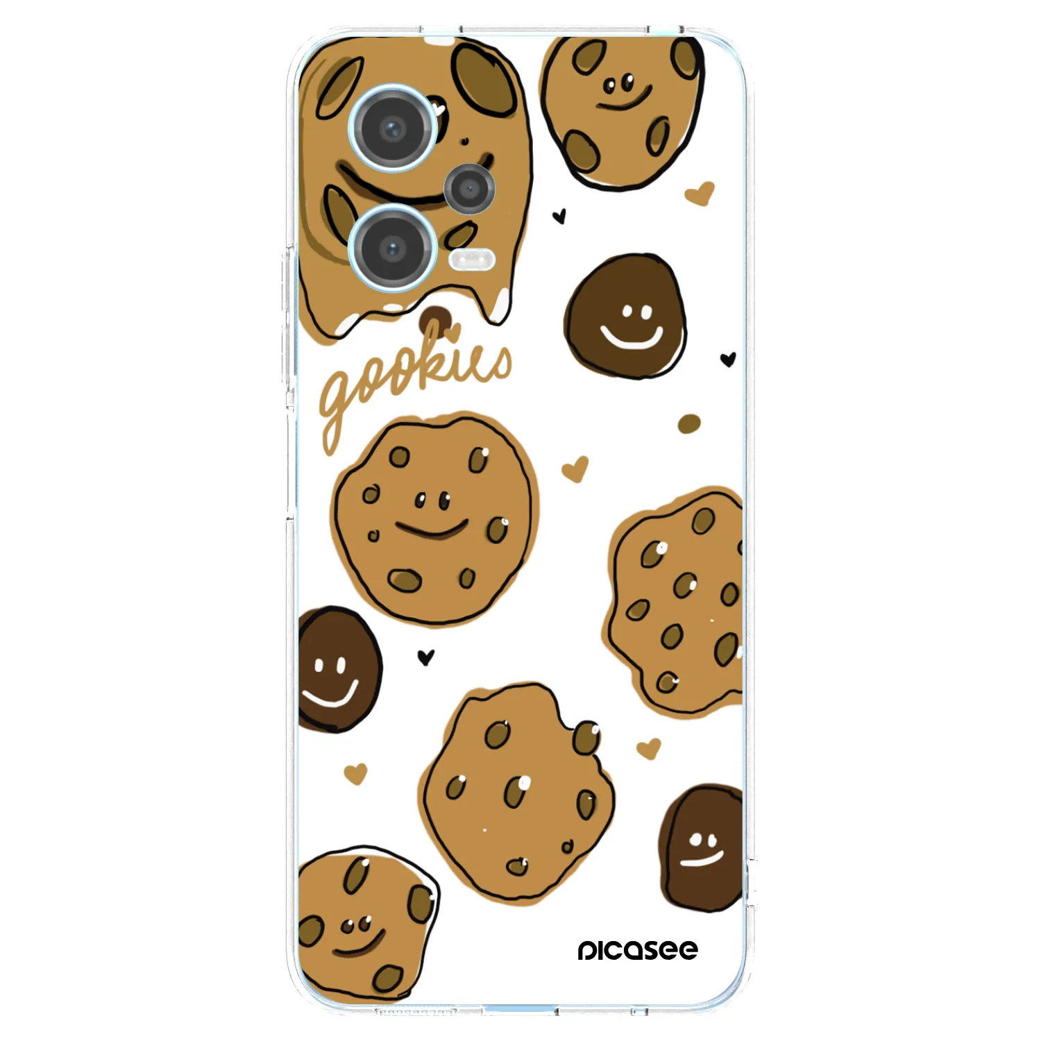 Picasee silikonska prozirna maskica za Xiaomi Redmi Note 12 5G - Gookies